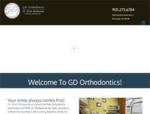 Tablet Screenshot of orthodontistmississauga.com